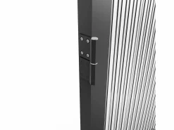 Sale Vente-unique Bloque de puerta doble reversible - vidrio texturizado - 2 x Alt. 204 x An. 73 cm - - LOXTON Negro