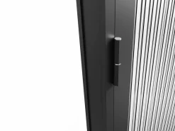 Discount Bloque de puerta doble vidrio templado - 2 x Alt. 204 x An. 83 cm - - LOXTON Puerta Con Marco
