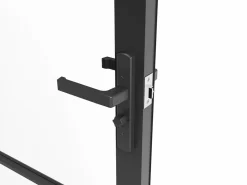 Outlet Bloque de puerta reversible de aluminio y vidrio templado - Alt. 204 x An. 73 cm - MASERU Puerta Con Marco