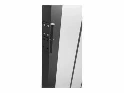 Vente-unique Bloque de puerta reversible , vidrio templado translúcido estilo taller, Alt. 204 x An. 93 cm, ERMELO