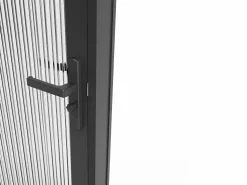 Outlet Bloque de puerta reversible - aluminio y vidrio templado texturizado - Alt. 204 x An. 73 cm - - LOXTON Puerta Con Marco
