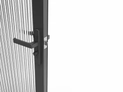 Outlet Bloque de puerta reversible - aluminio y vidrio templado texturizado - Alt. 204 x An. 73 cm - - LOXTON Puerta Con Marco