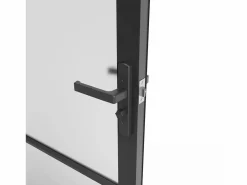 Hot Bloque de puerta reversible de aluminio y vidrio translúcido - Alt. 204 x An. 83 cm - - MASERU Puerta Con Marco