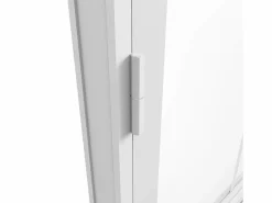 Best Bloque de puerta reversible en aluminio y vidrio templado - Alt. 204 x An. 83 cm - SEROTO Puerta Con Marco
