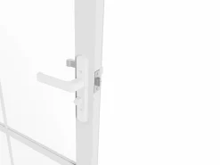 Best Bloque de puerta reversible en aluminio y vidrio templado - Alt. 204 x An. 83 cm - SEROTO Puerta Con Marco