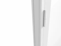 Clearance Vente-unique Bloque puerta reversible de aluminio y vidrio templado - Alt. 204 x An. 83 cm - LOXTON Blanco