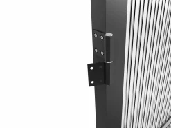 New Bloque puerta reversible de aluminio y vidrio texturizado - Alt. 204 x An. 83 cm - - MASERU Puerta Con Marco