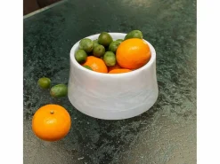 Bol de mármol hecho a mano para decoración de interiores