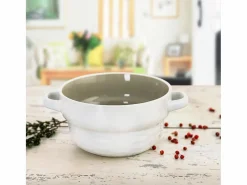 Bol Vita Quid cerámica blanco/marrón 50 cl