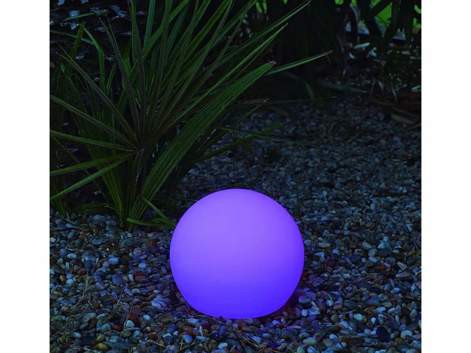 Newgarden Bola de luz exterior Buly 40 cm Solar + recarga eléctrica