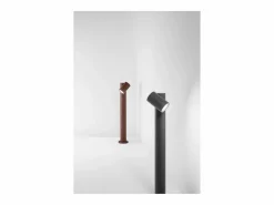 Bolardo de jardín con 1 bombilla E27 máx. 35 W, IP65, aluminio pintado, color antracita - Perenz