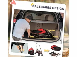 Bolsa de transporte plegable 2 en 1 para perros y gatos, de tela Oxford, color (82 x 49,5 x 98 cm)