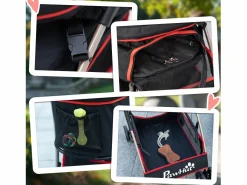 Bolsa de transporte plegable 2 en 1 para perros y gatos, de tela Oxford, color (82 x 49,5 x 98 cm)