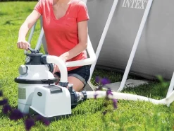 New Bomba de filtración de arena 4m³/h para piscinas de hasta 24m³ - Fácil de usar y mantenimiento mínimo Accesorio Piscina