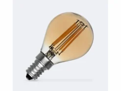 Online Bombilla Filamento LED E14 6W 600 lm P45 Gold No Flicker 2700K Cálido Bombilla
