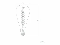 Outlet Bombilla Filamento LED E27 8W 800 lm ST115 Smoky No Flicker 2200K Súper Cálido Bombilla