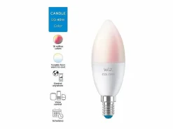 Hot Bombilla LED conectada WiZ E14 4,9W 470 lm RGBWW regulable WiFi Bluetooth compatible con Alexa Google Siri Bombilla