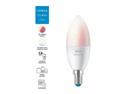 Hot Bombilla LED conectada WiZ E14 4,9W 470 lm RGBWW regulable WiFi Bluetooth compatible con Alexa Google Siri Bombilla
