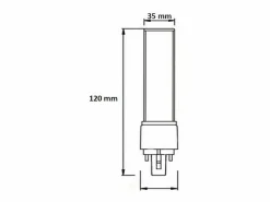 Clearance Bombilla LED G24 7W 700 lm 2700K Cálido Bombilla
