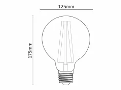 Bombilla LED Globo G125 Regulable 10W 2700K E27