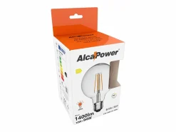 Online Bombilla LED globo transparente de filamento G125 de 10 W, 1400 lúmenes, 3000 K Blanco