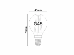 New Bombilla LED mini esférica regulable de 6 W y 2700 K, E14 Bombilla