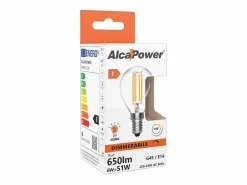 New Bombilla LED mini esférica regulable de 6 W y 2700 K, E14 Bombilla