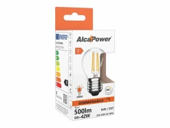 Bombilla LED mini esférica regulable de 5 W y 2700 K, E27