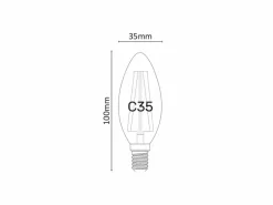 Bombilla LED regulable de color oliva, 6 W, 2700 K, E14