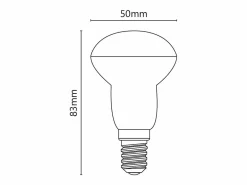New Bombilla LED semi-bombilla blanca 6W E14 3000K Bombilla