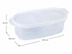 Hot 7H SEVEN HOUSE Bote con Tapa Dispensadora 0.6L 20x9.5x6cm 7house Blanco