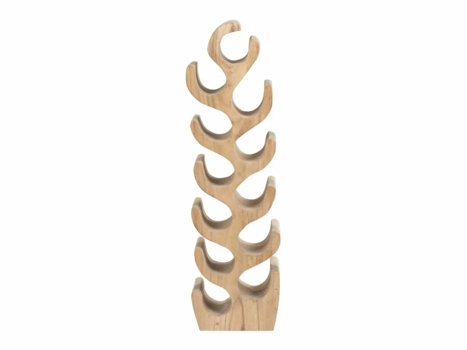 Discount Botellero de madera de suar - 2 botellas - Ancho 28 x Alt. 100 cm - Natural - GUIMARAS Botellero|Accesorios Para Vino Y Bar