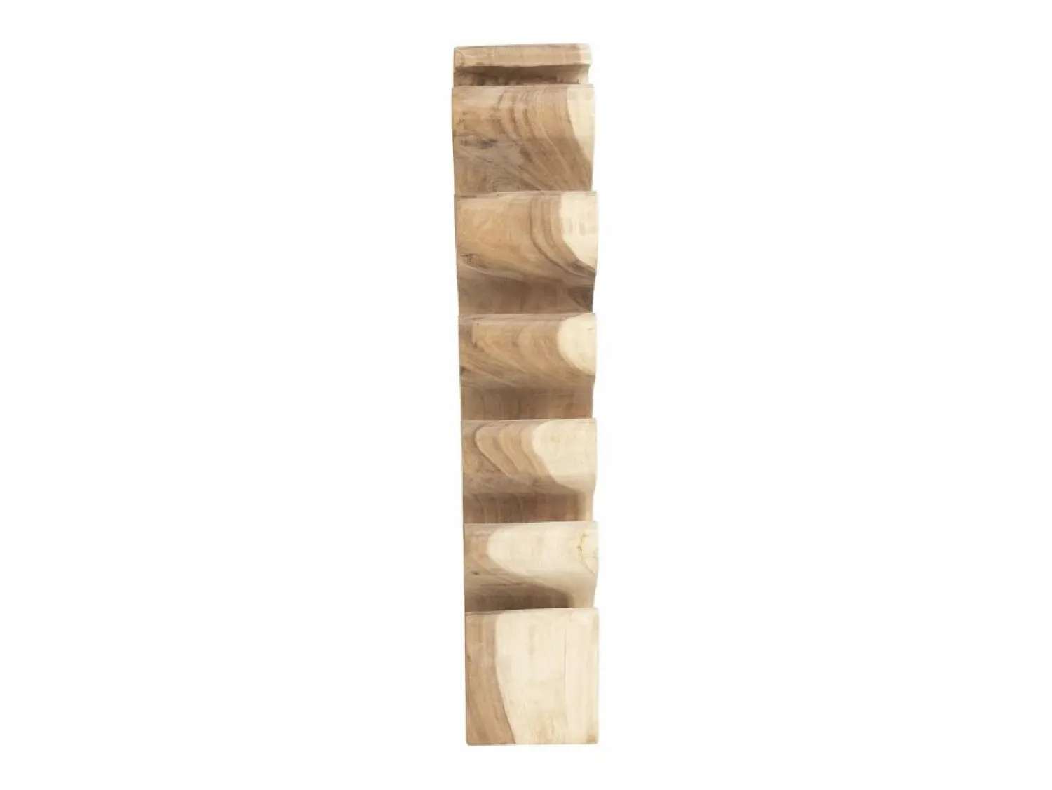 Discount Botellero de madera de suar - 2 botellas - Ancho 28 x Alt. 100 cm - Natural - GUIMARAS Botellero|Accesorios Para Vino Y Bar