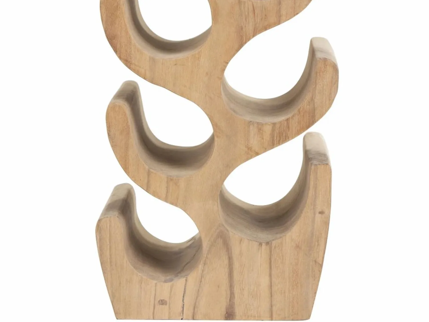 Discount Botellero de madera de suar - 2 botellas - Ancho 28 x Alt. 100 cm - Natural - GUIMARAS Botellero|Accesorios Para Vino Y Bar