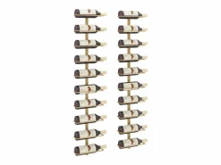 Online Botellero de pared para 10 botellas 2 unidades metal ES311299 Botellero|Accesorios Para Vino Y Bar