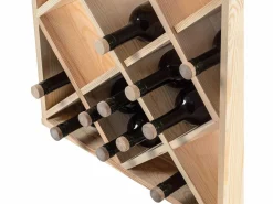 Online Botellero Loreo rejilla de madera marrón claro 2 piezas Botellero|Accesorios Para Vino Y Bar