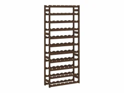 Discount Botellero para 77 botellas madera maciza de pino marrón ES385898 Botellero|Accesorios Para Vino Y Bar