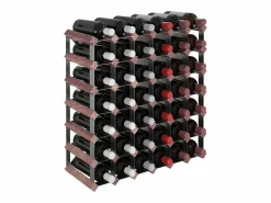 Discount Botellero para 42 botellas madera maciza pino marrón ES164884 Botellero|Accesorios Para Vino Y Bar