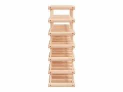 Hot Botellero para 42 botellas madera maciza pino 68,5x23x68,5 cm ES885309 Botellero|Accesorios Para Vino Y Bar