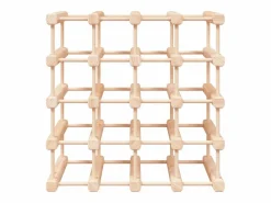 Botellero para 20 botellas madera maciza pino 46,5x23x46,5 cm ES782694