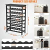 Best Botellero SucceBuy de Bambú Modular de 7 Niveles para 42 Botellas con Estante de Exhibición de Sobremesa Botellero