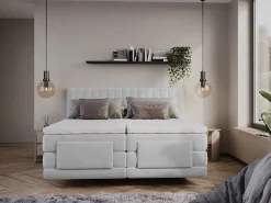 Palacio Boxspring completo - 2 x 80 x 200 cm - Terciopelo - - DONISI de