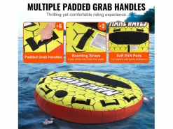 Boya Remolcada Inflable SucceBuy, para 1 a 3 Pasajeros, 231 kg, Tubo Remolcable para Barco