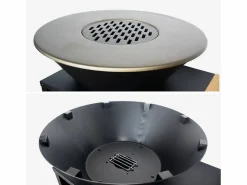 Online Sweeek Brasero barbacoa 80cm + carrito con espacios de almacenamiento Negro