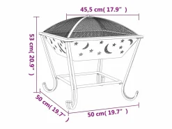Discount Brasero con atizador acero XXL 50 cm Brasero