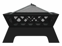 vidaxl Brasero con atizador acero XXL 50 cm