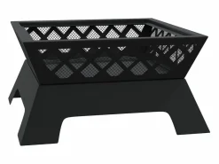 vidaxl Brasero con atizador acero XXL 50 cm