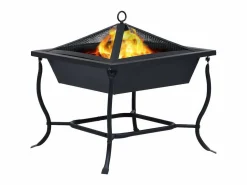 vidaxl Brasero de acero 42x42x45 cm