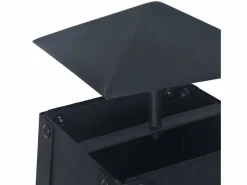 vidaxl Brasero de acero 35x35x99 cm