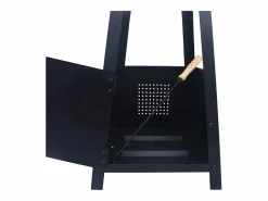 vidaxl Brasero de acero 35x35x99 cm